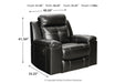 Kempten Black Recliner - Lara Furniture