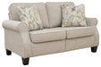 Alessio Beige Loveseat - Lara Furniture