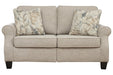 Alessio Beige Loveseat - Lara Furniture