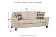 Abinger Natural Queen Sofa Sleeper - Lara Furniture