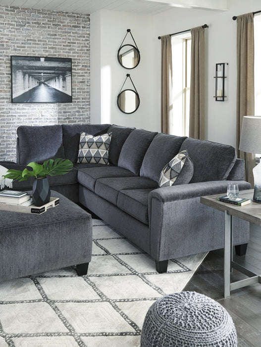 Abinger Smoke LAF Sectional - Lara Furniture