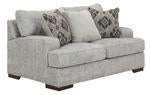 Mercado Pewter Loveseat - Lara Furniture