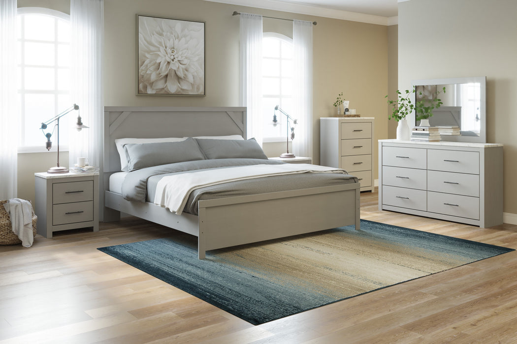 Cottenburg Light Gray-White Panel Bedroom Set