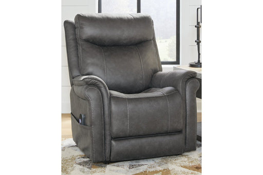 Lorreze Steel Power Lift Recliner - Lara Furniture