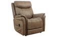 Lorreze Driftwood Power Lift Recliner - Lara Furniture