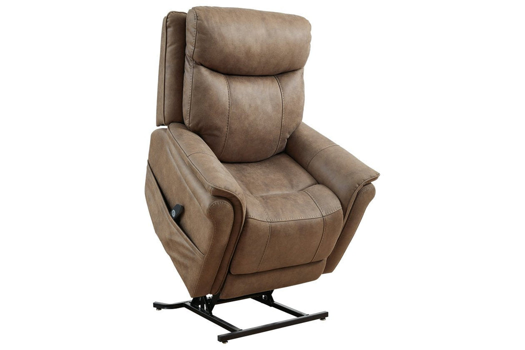 Lorreze Driftwood Power Lift Recliner - Lara Furniture