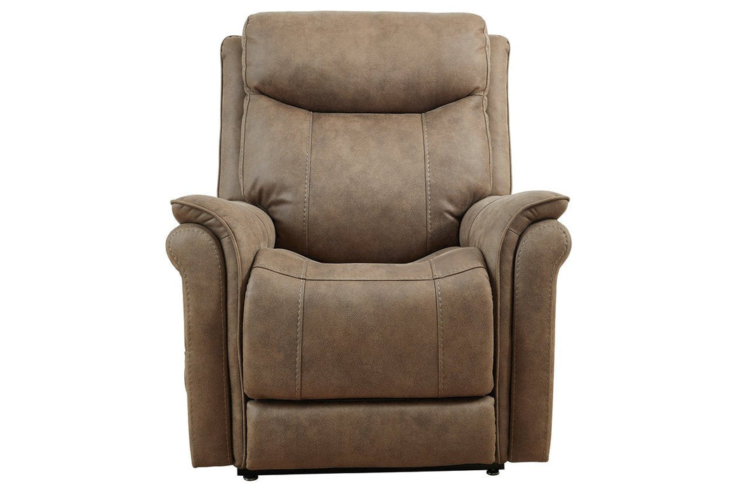 Lorreze Driftwood Power Lift Recliner - Lara Furniture