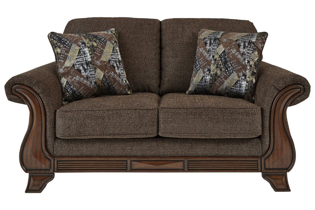 Miltonwood Teak Loveseat - Lara Furniture