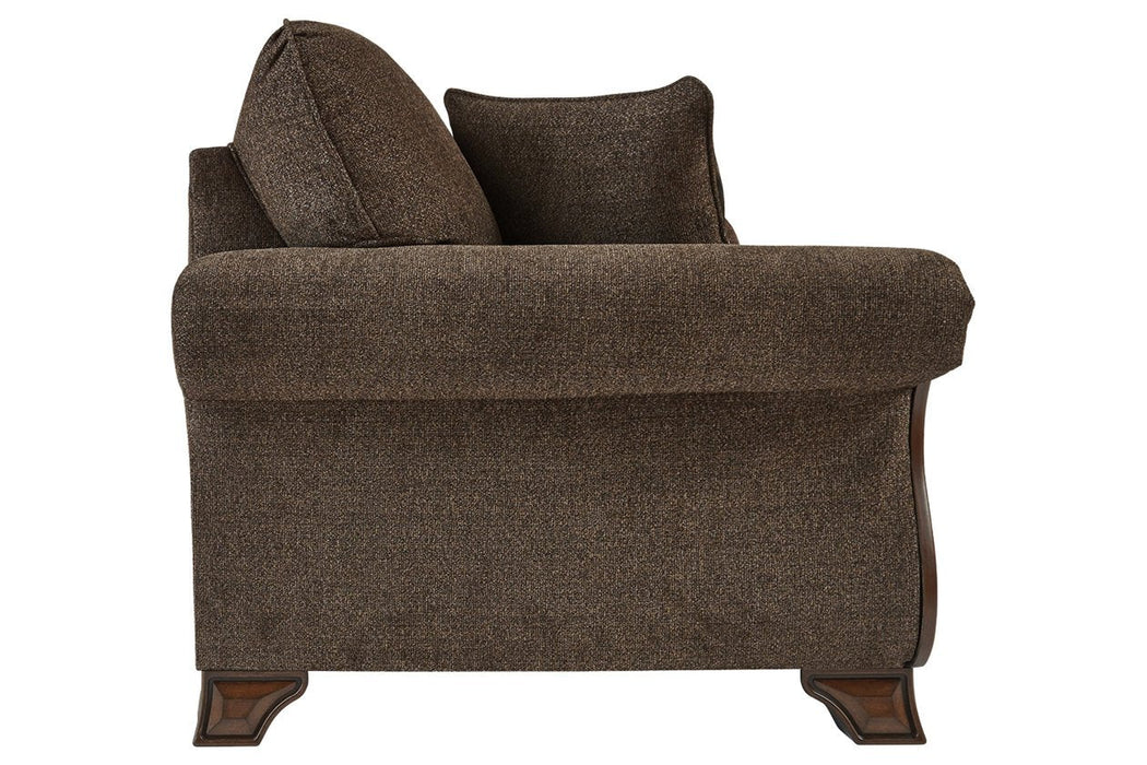 Miltonwood Teak Loveseat - Lara Furniture