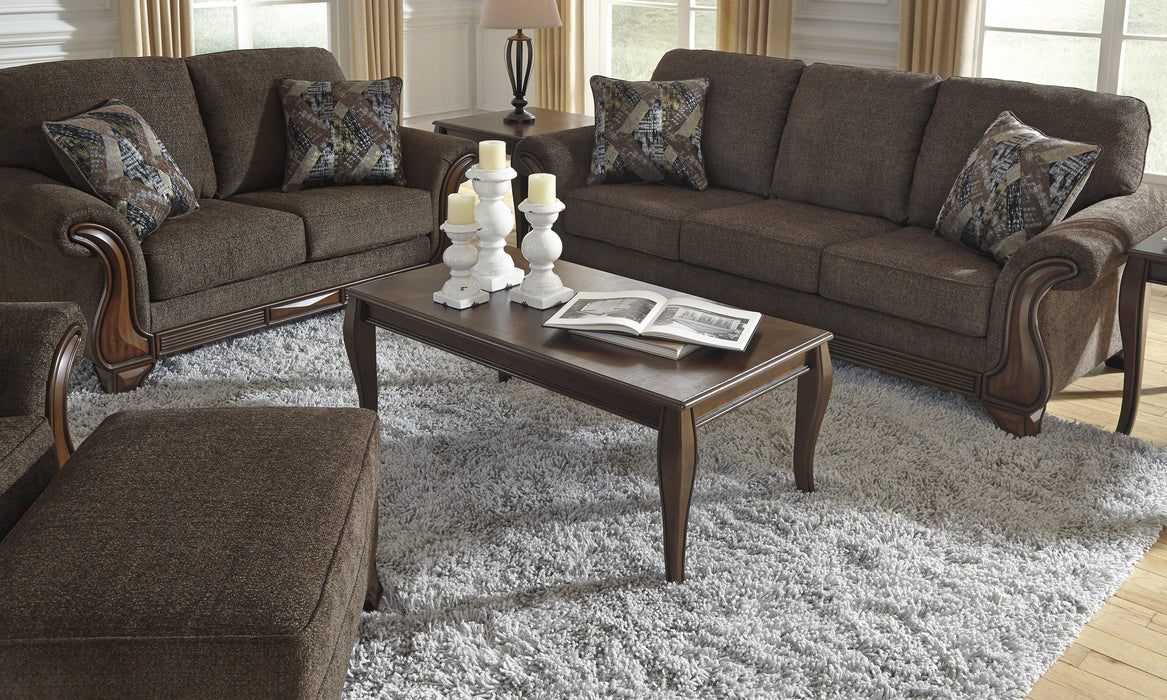 Miltonwood Teak Living Room Set - Lara Furniture