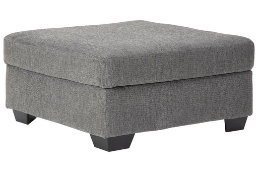 Dalhart Charcoal Oversized Accent Ottoman - Lara Furniture