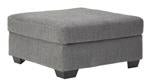 Dalhart Charcoal Oversized Accent Ottoman - Lara Furniture