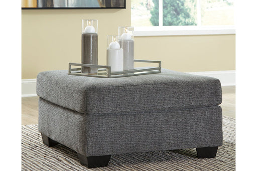 Dalhart Charcoal Oversized Accent Ottoman - Lara Furniture