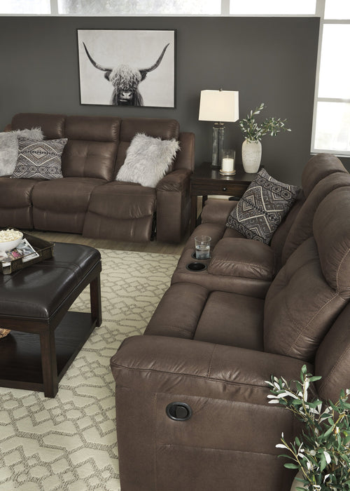 Jesolo Coffee Reclining Living Room Set - Lara Furniture