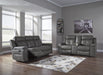 Jesolo Dark Gray Reclining Living Room Set - Lara Furniture