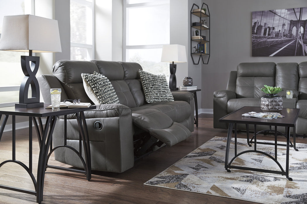 Jesolo Dark Gray Reclining Living Room Set - Lara Furniture