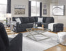 Altari Slate RAF Full Sleeper Sectional - Lara Furniture