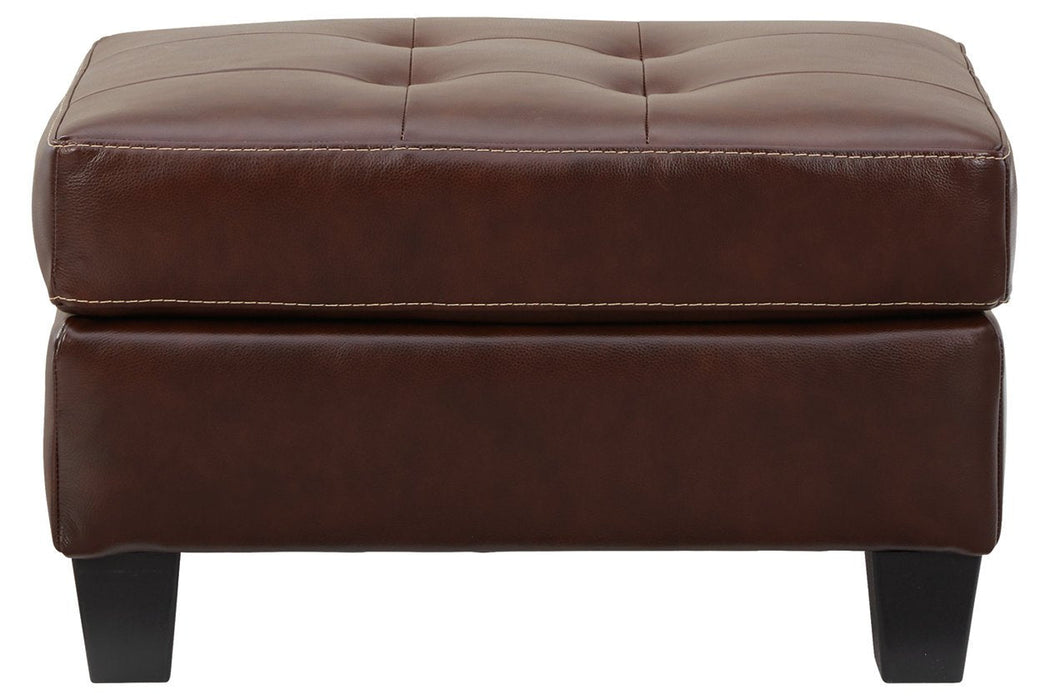 Altonbury Walnut Ottoman - Lara Furniture