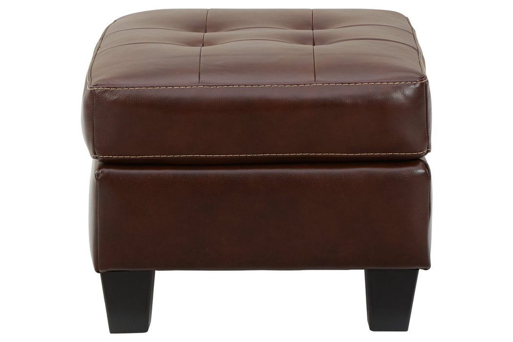 Altonbury Walnut Ottoman - Lara Furniture