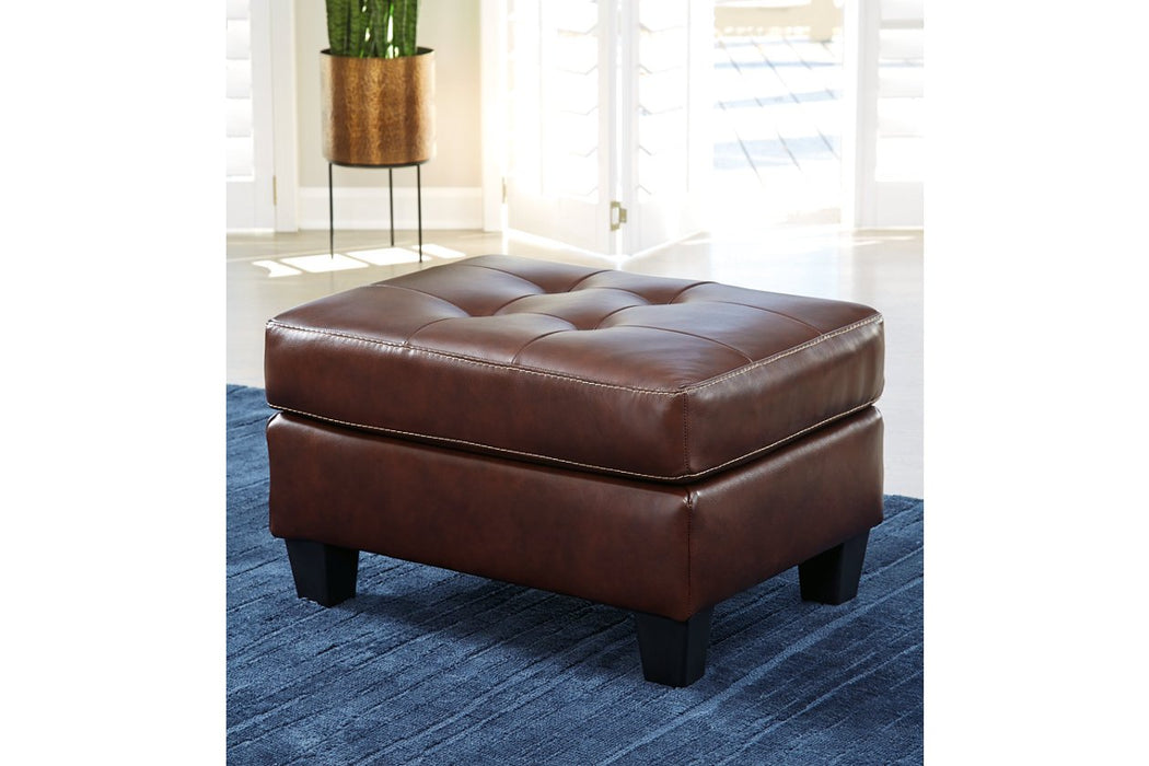 Altonbury Walnut Ottoman - Lara Furniture