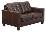 Altonbury Walnut Loveseat - Lara Furniture