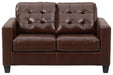 Altonbury Walnut Loveseat - Lara Furniture