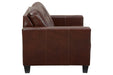 Altonbury Walnut Loveseat - Lara Furniture