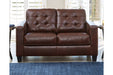 Altonbury Walnut Loveseat - Lara Furniture