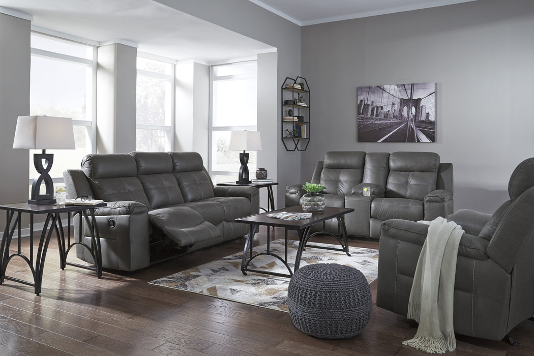 Jesolo Dark Gray Reclining Living Room Set