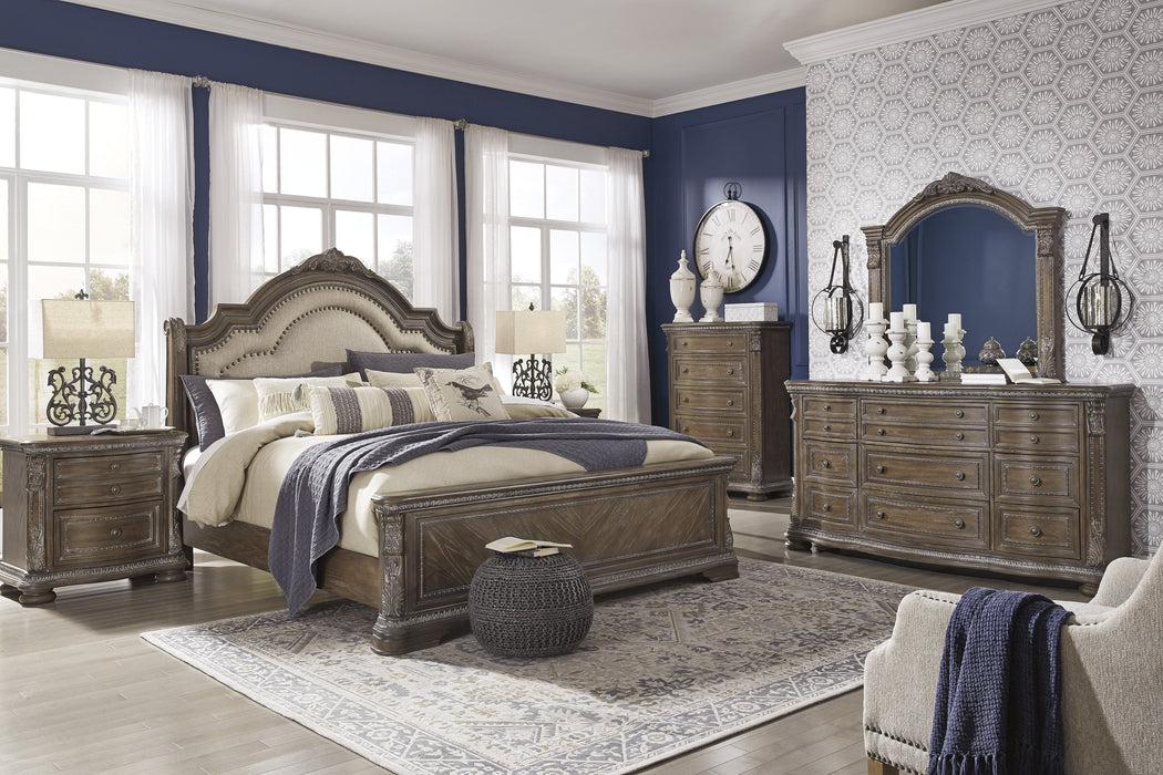 Charmond Brown Sleigh Bedroom Set