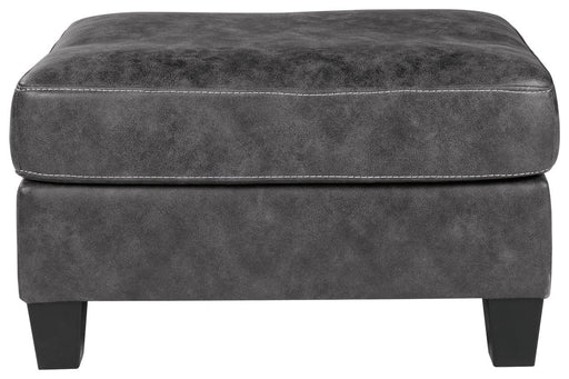 Venaldi Gunmetal Ottoman - Lara Furniture