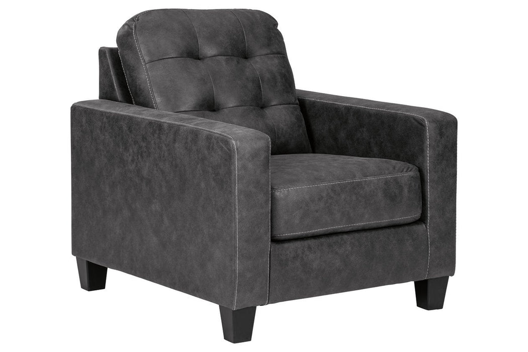 Venaldi Gunmetal Chair - Lara Furniture