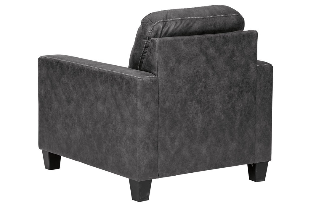 Venaldi Gunmetal Chair - Lara Furniture