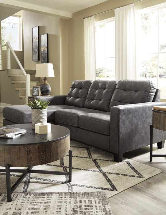 Venaldi Gunmetal Living Room Set - Lara Furniture