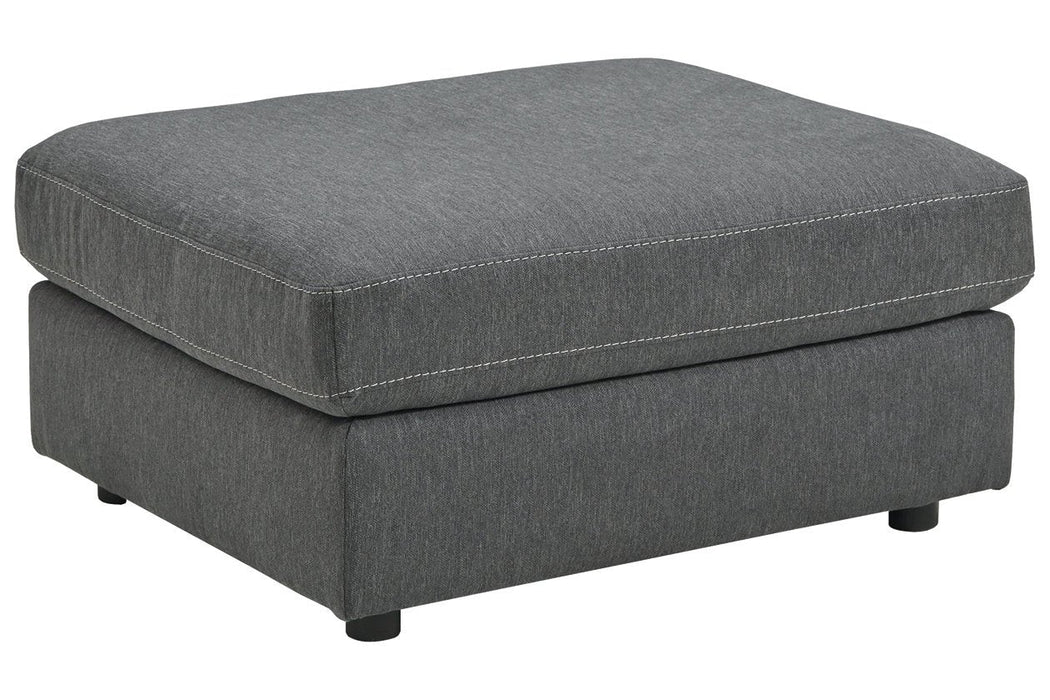 Candela Charcoal Oversized Accent Ottoman - Lara Furniture