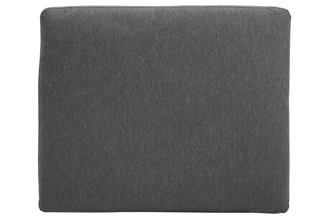 Candela Charcoal Oversized Accent Ottoman - Lara Furniture