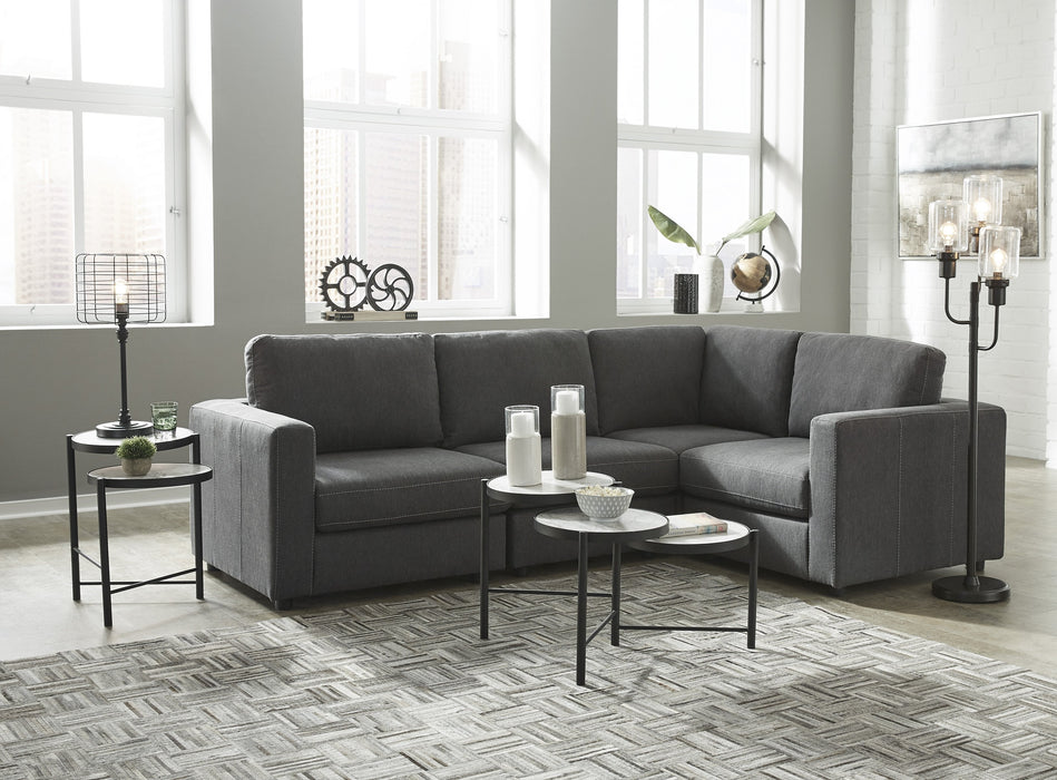 Candela Charcoal Modular Sectional - Lara Furniture