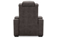 HyllMont Gray Recliner - Lara Furniture