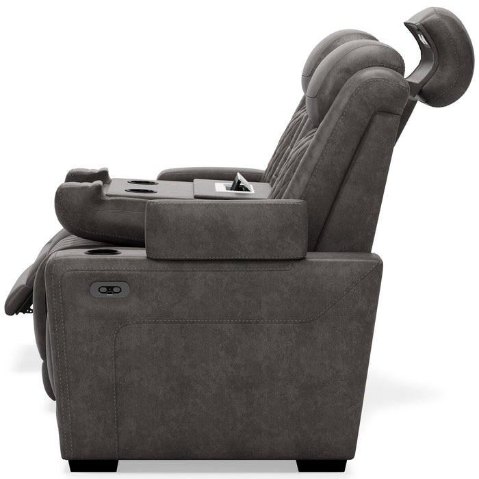 Hyllmont Gray Power Reclining Living Room Set