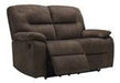 Bolzano Coffee Reclining Loveseat - Lara Furniture