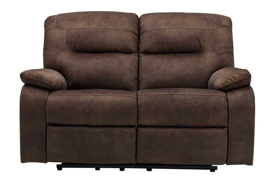 Bolzano Coffee Reclining Loveseat - Lara Furniture