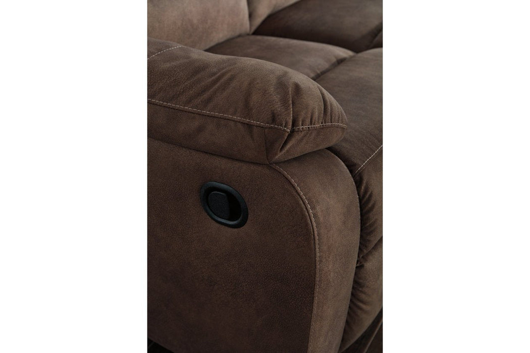 Bolzano Coffee Reclining Loveseat - Lara Furniture