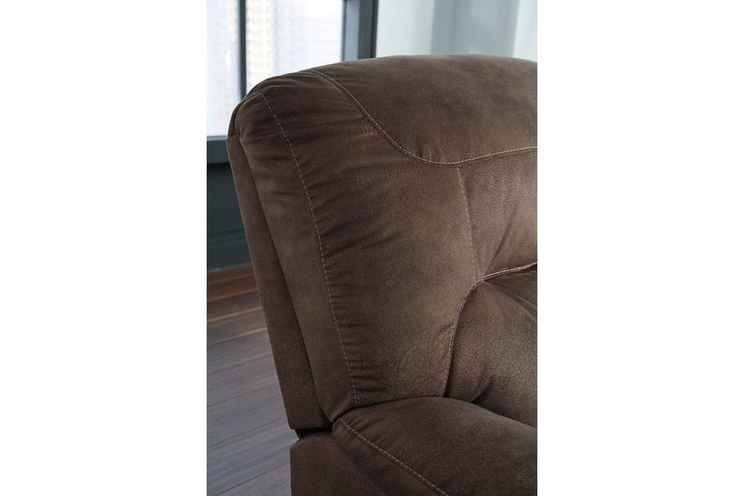 Bolzano Coffee Reclining Loveseat - Lara Furniture