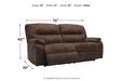 Bolzano Coffee Reclining Sofa - Lara Furniture