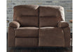 Bolzano Coffee Reclining Loveseat - Lara Furniture