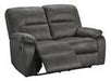 Bolzano Slate Reclining Loveseat - Lara Furniture