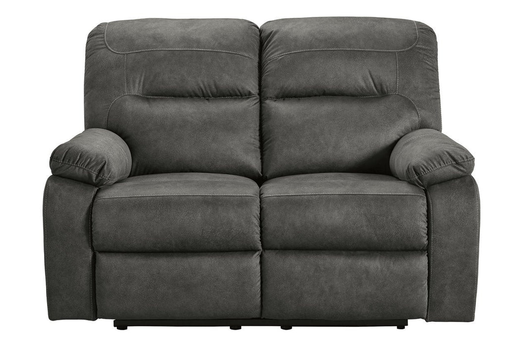 Bolzano Slate Reclining Loveseat - Lara Furniture