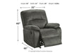 Bolzano Slate Recliner - Lara Furniture