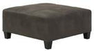 Navi Smoke Oversized Accent Ottoman - Lara Furniture