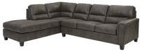 Navi Smoke LAF Sleeper Sectional - Lara Furniture